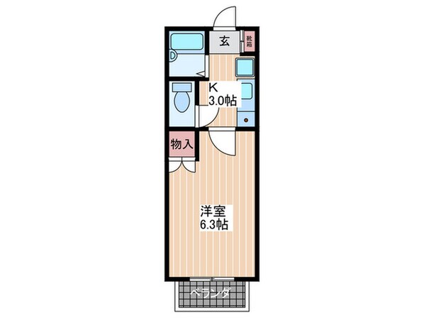 メイト中本の物件間取画像